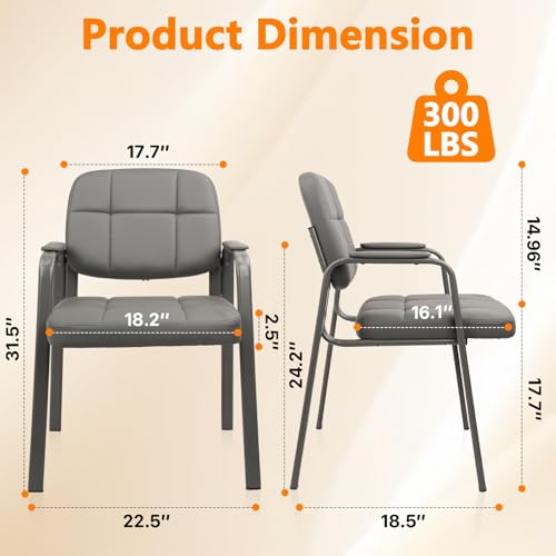 Waiting Room Guest Chair with  - Leather Desk Pad recension och pris
