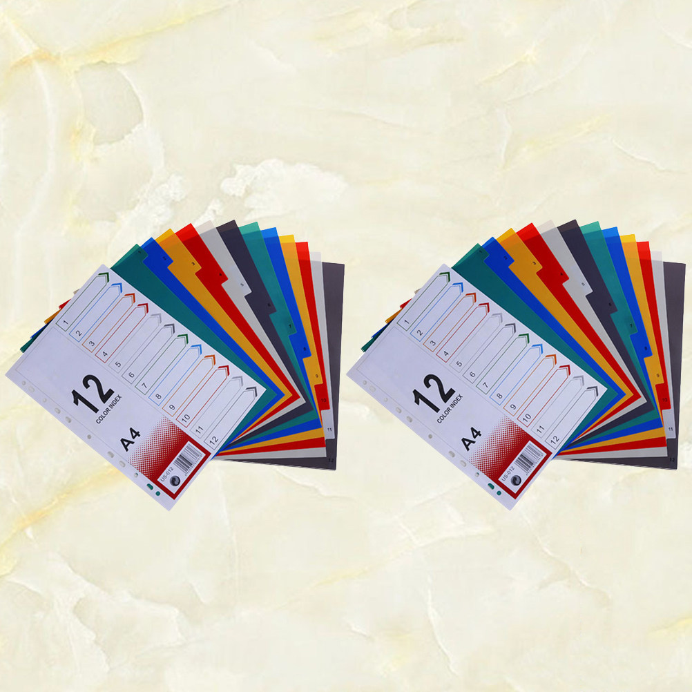 2Pcs Index Paper Refills Divid - Tab Divider A4 recension och pris